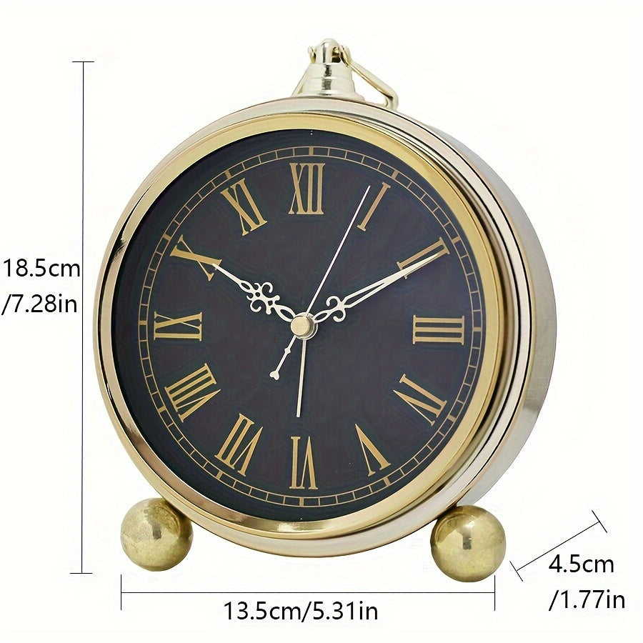 Timeless European-Style Silent Desk Clock for Peaceful Spaces