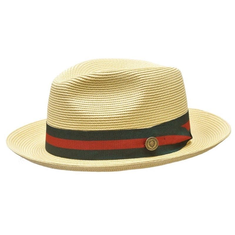 Poly Weave Fedora with Decorative Hatband