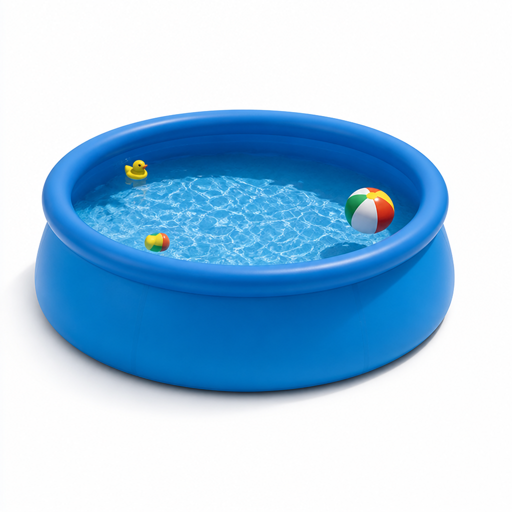 Quick-Setup Inflatable Rim & Filter Pump Family Pool