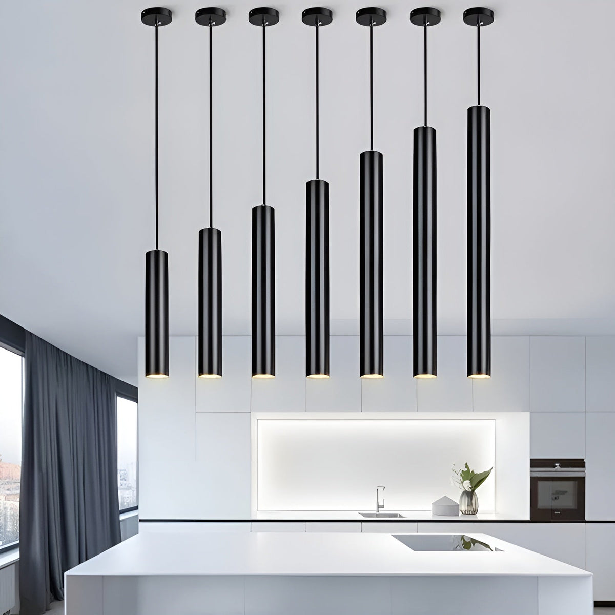 LED Pendant Light in Slim Tubular Design – Targeted Illumination
