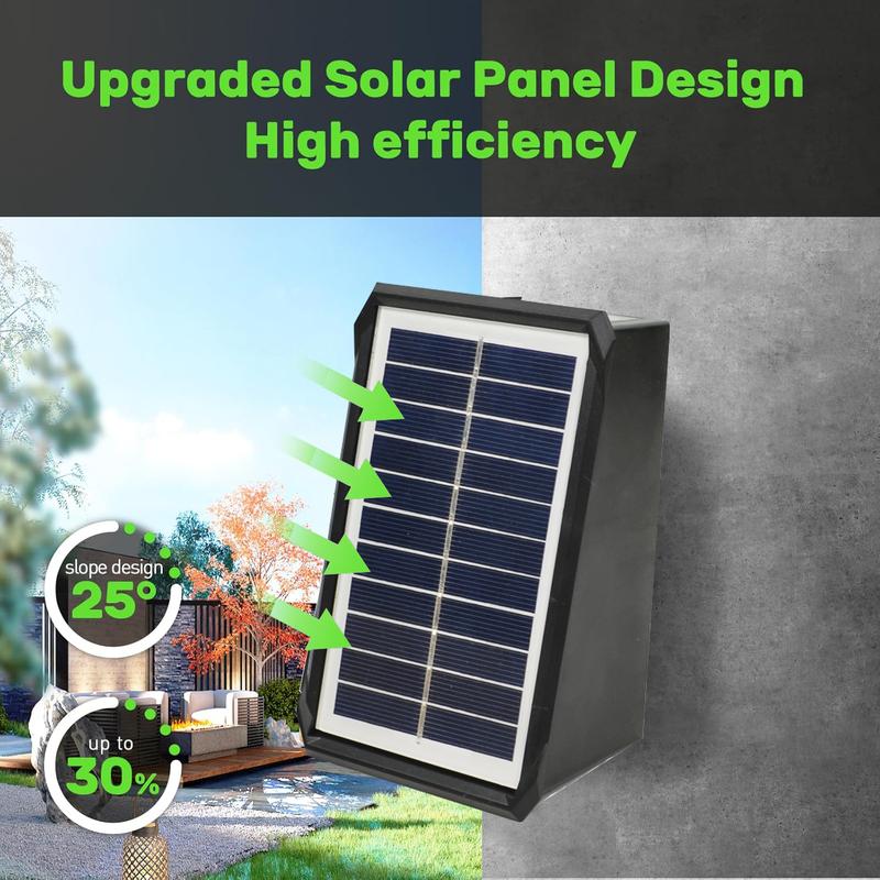 Dual-Beam Solar Wall Light