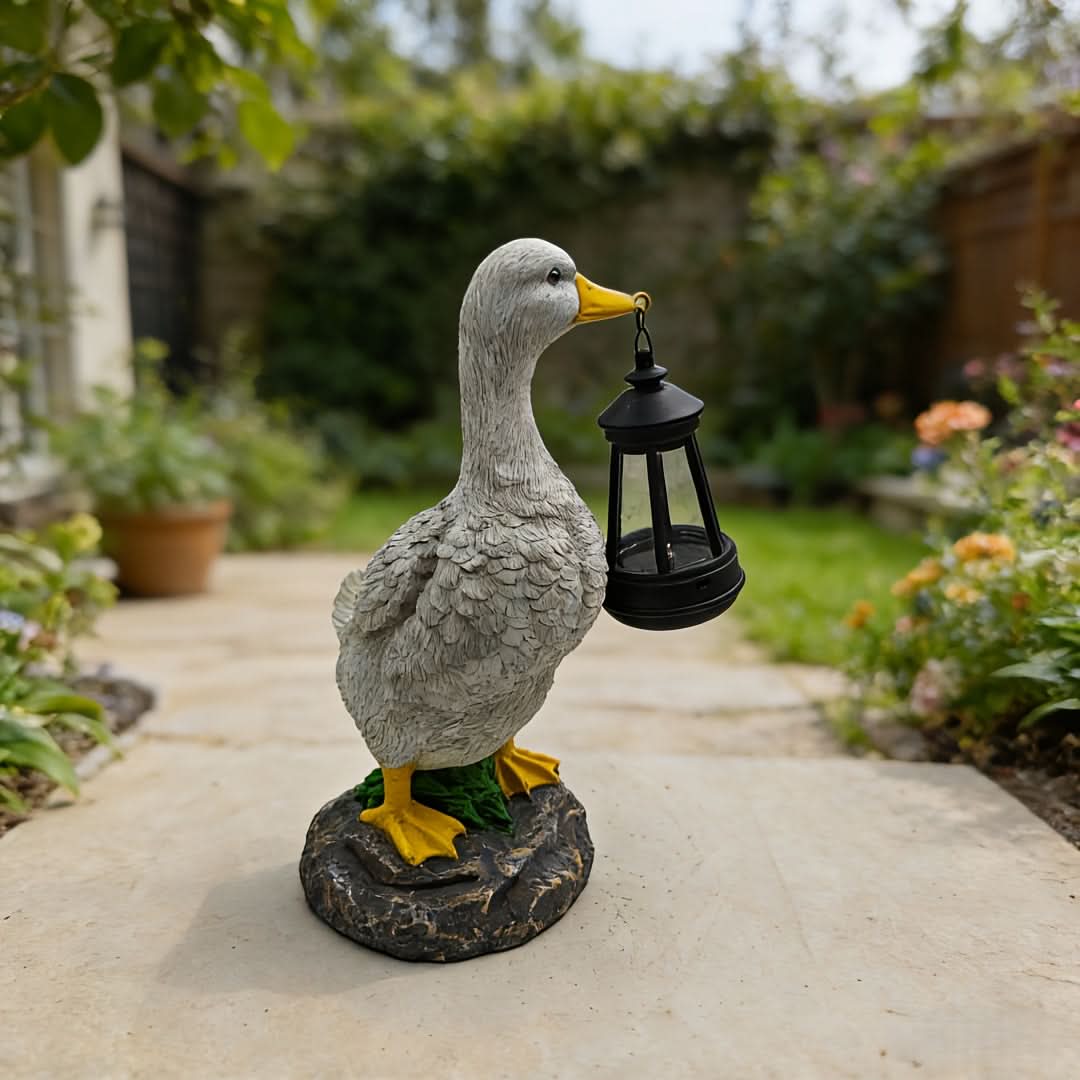 Solar Garden Lamp - Decorative Duck Design