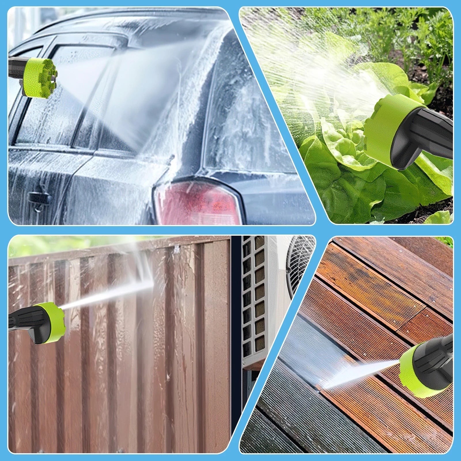 High-Pressure Cleaner with 24V Cordless Battery – Includes 5m Hose