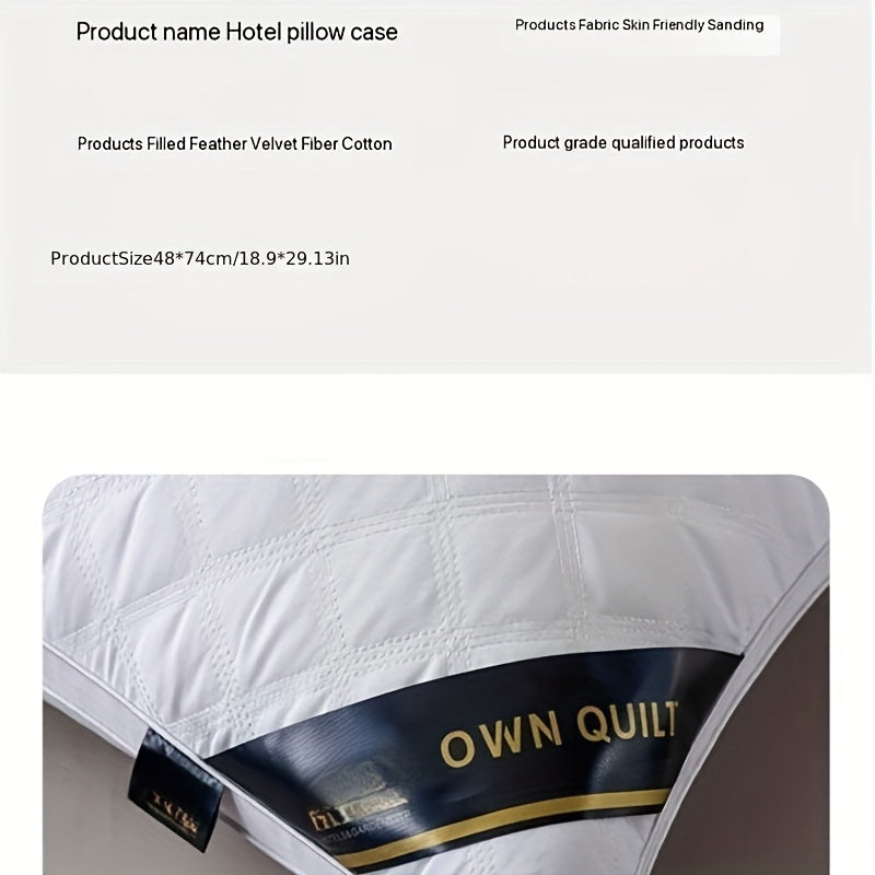 Hypoallergenic 2-Pack Pillow Set – 3D Quilted Design