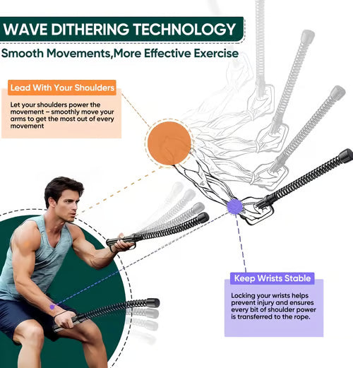 Home Fitness Equipment – Weighted Training Ropes with Springs
