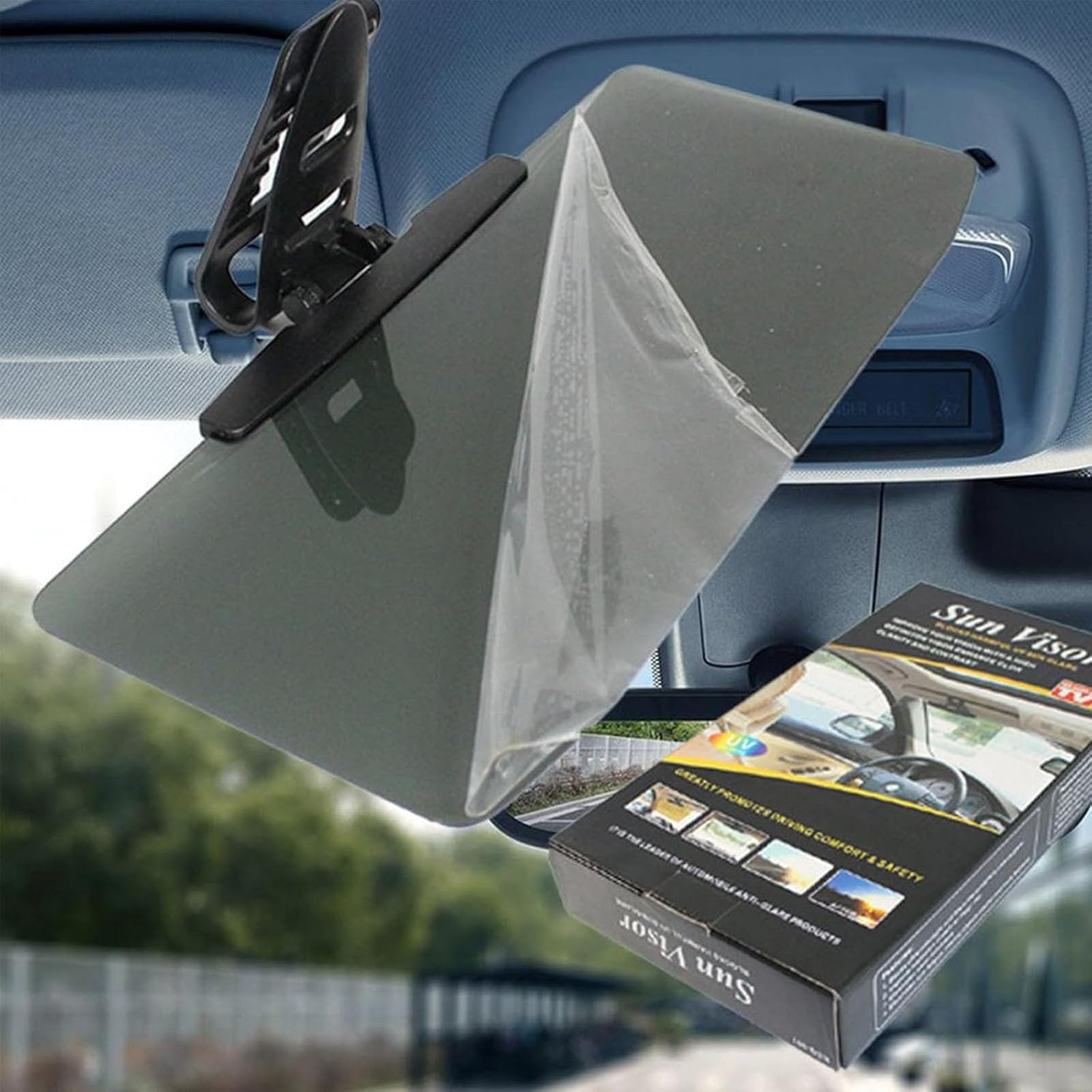 Polarized Glare-Reducing Sunshade for Cars