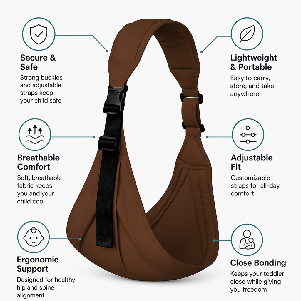 VestaEase™ — Carry Your Toddler Comfortably, Freedom in Every Step