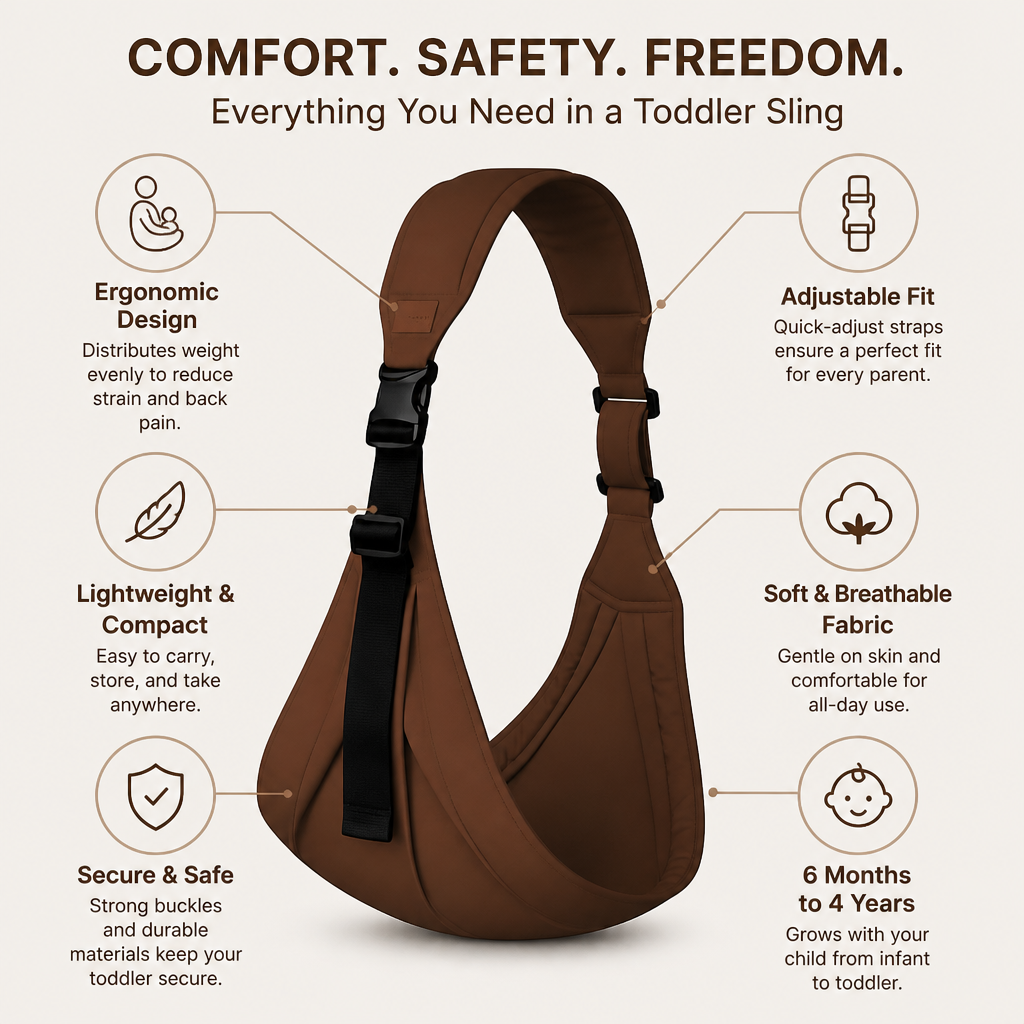SwayNest™ Sling — Carry Your Toddler All Day Without the Back Pain or Fuss