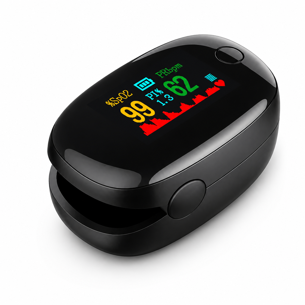 Non-Invasive LED Finger Pulse Oximeter
