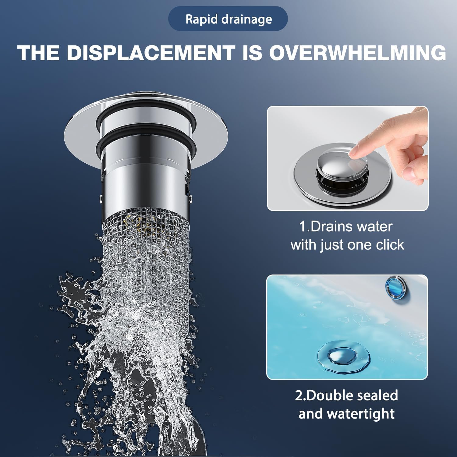 FlowGuard™ — Enjoy a Clog-Free Sink and Protect Your Valuables Effortlessly