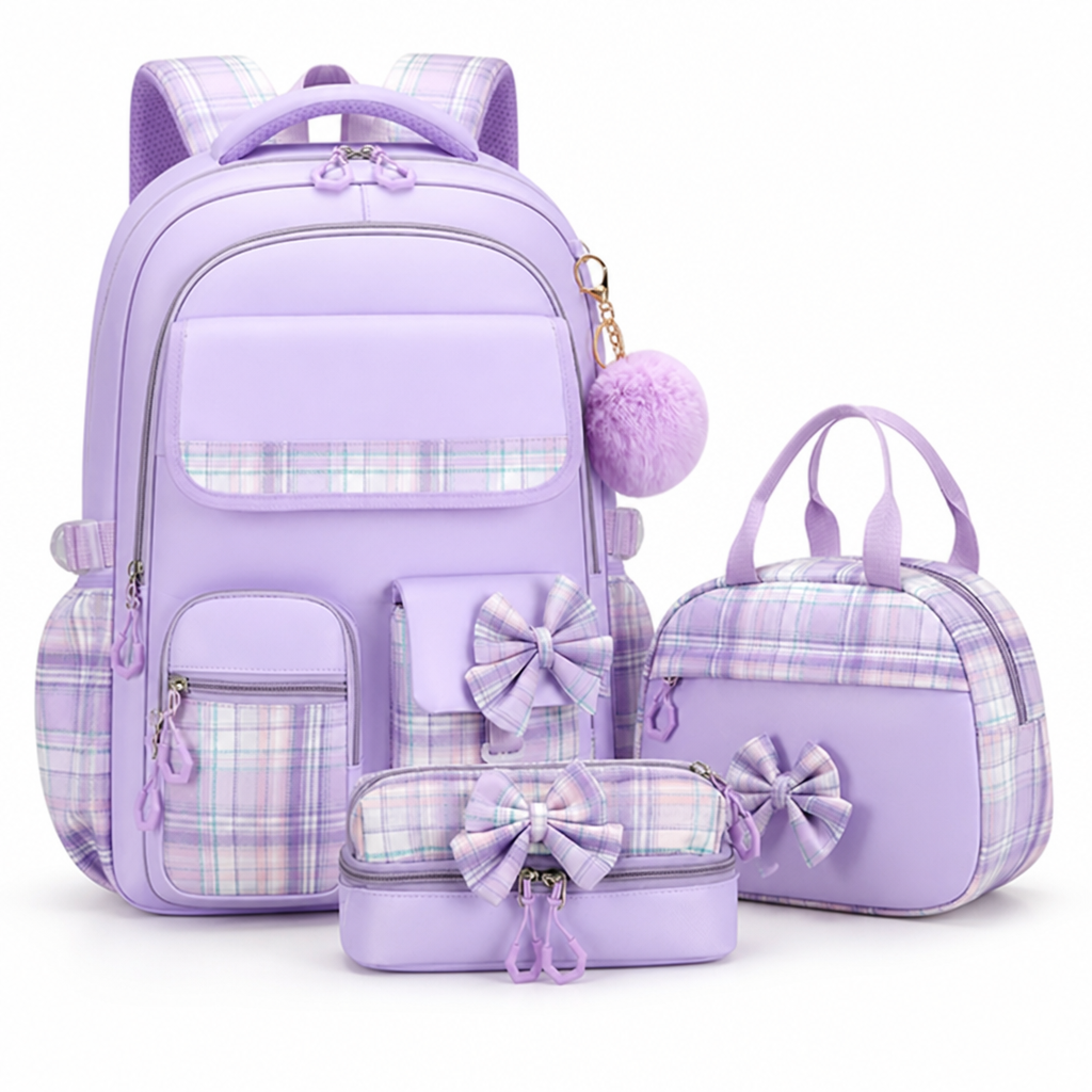 Large-Capacity Laptop & Tablet Backpack Set (3-Piece)