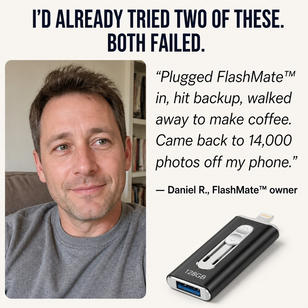 FlashMate™ — Quit Erasing Pictures to Free Space for New Shots