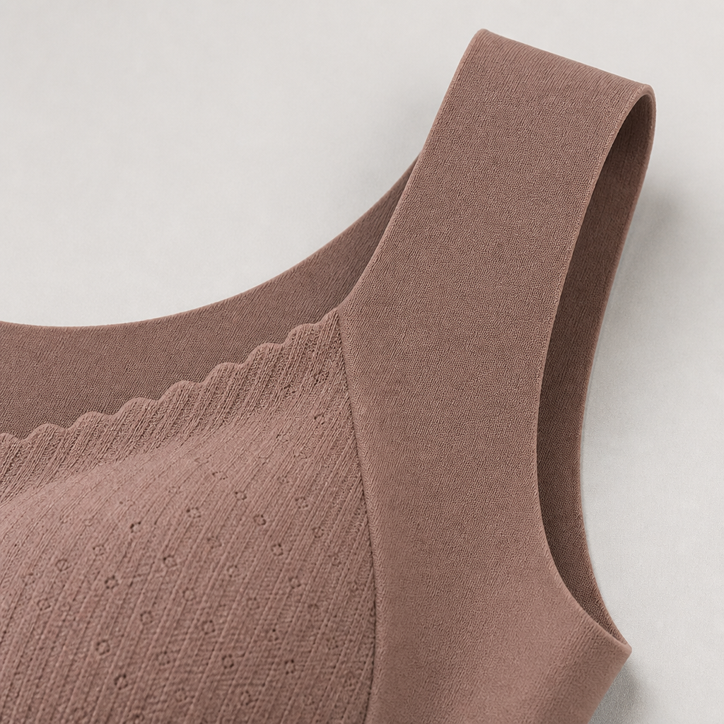 VeloFlex™ – Thermal Seamless Contouring Camisole Featuring Integrated Lace Bra