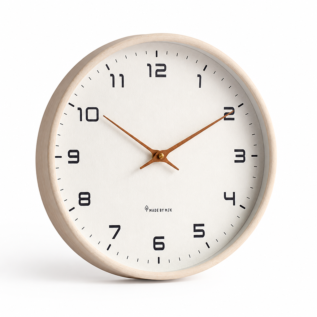 Silent Quartz Wooden Wall Clock
