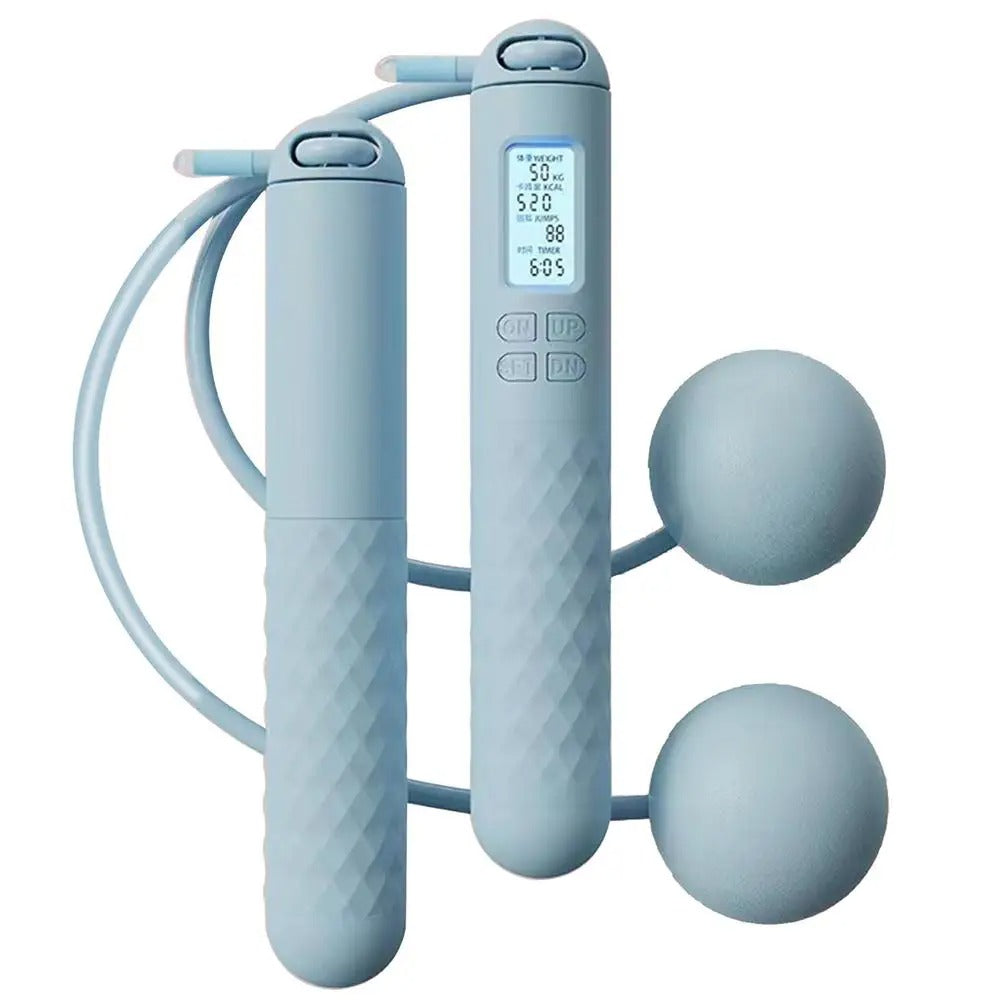 Weighted Jump Rope Without Ropes for Indoor Home Gym Fitness Tracking