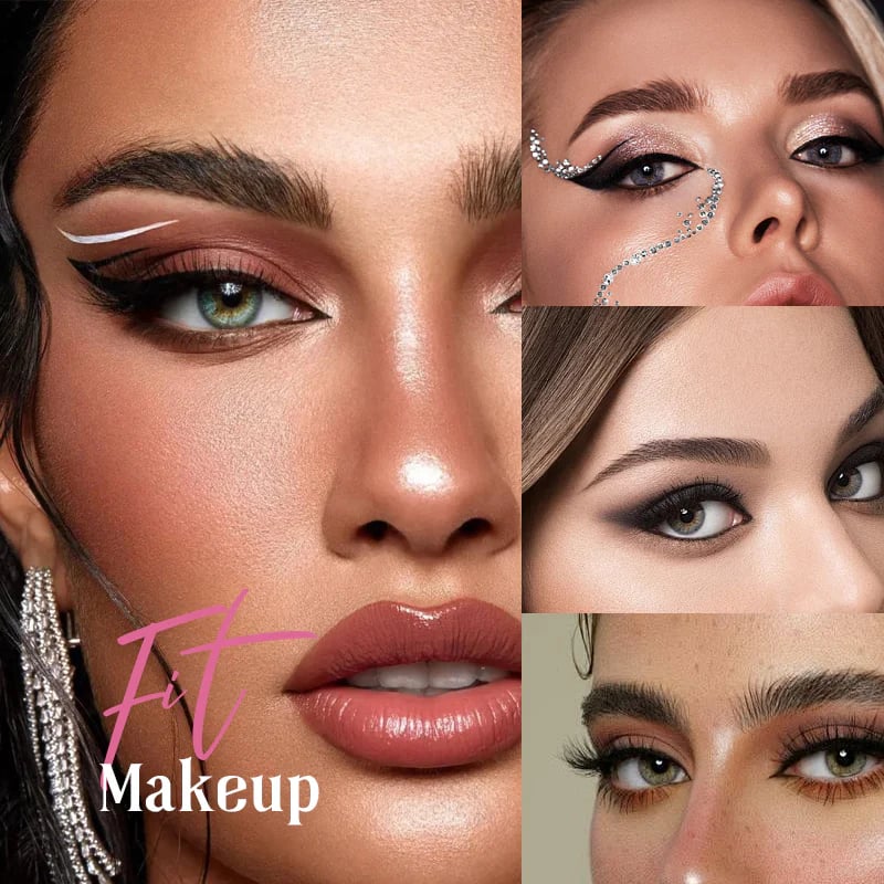 Eyeshadow and Eyelashes with Eye Makeup Patches