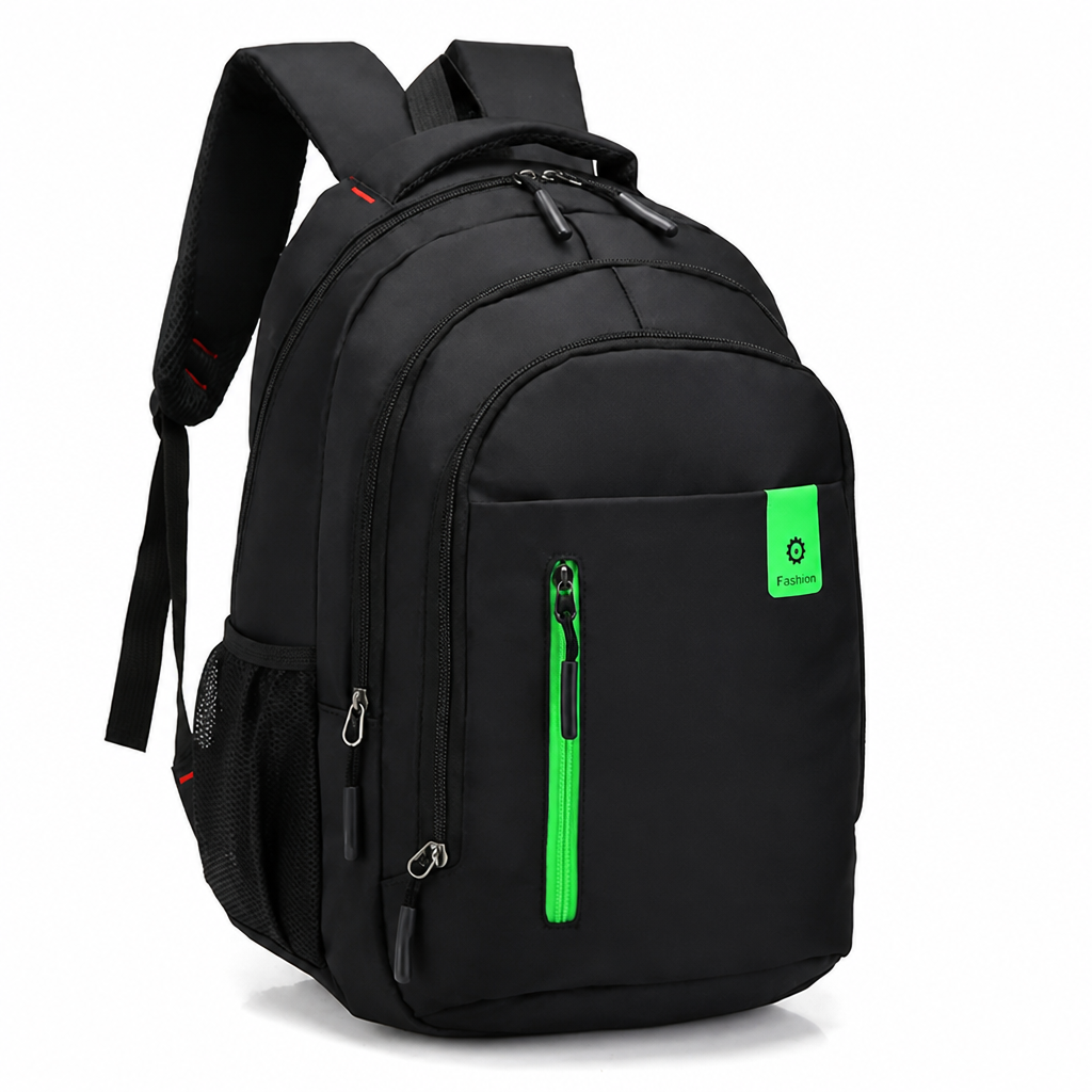 Water-Repellent Oxford USB-Charging Backpack (Fits 15.6in Laptop)