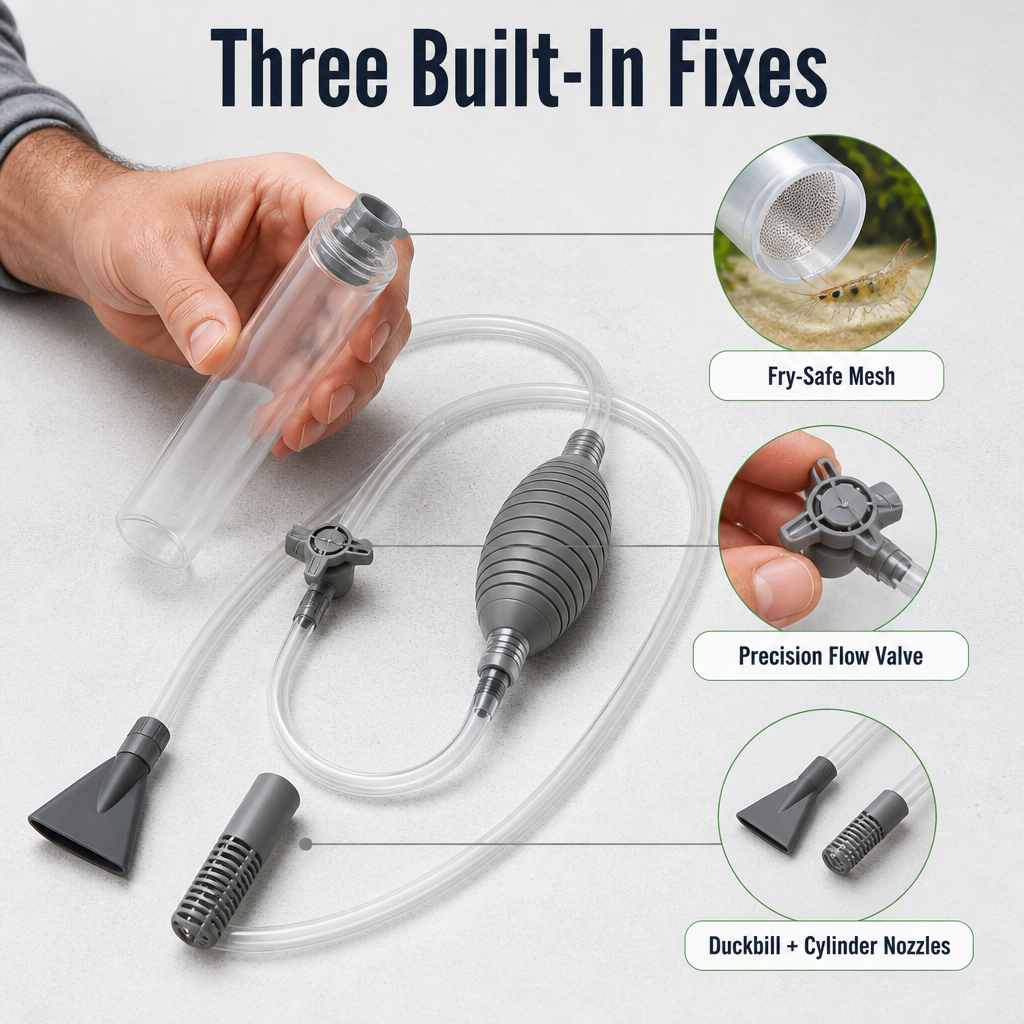 Flexora™ — Clean Your Tank in 5 Minutes Flat Without Bending or Mouth-Priming