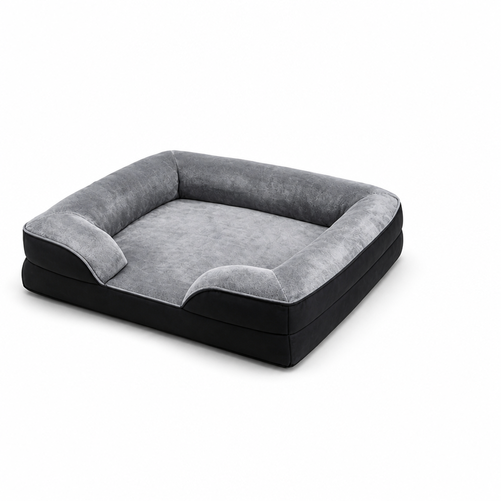 Orthopedic Egg Crate Foam Dog Bed (Removable Washable Cover)