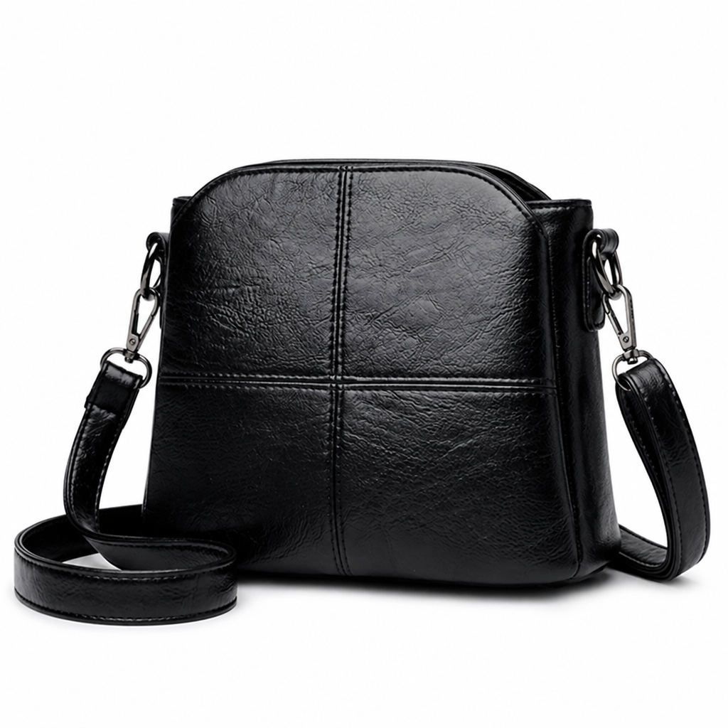 PU Leather & Adjustable Strap Crossbody Bag