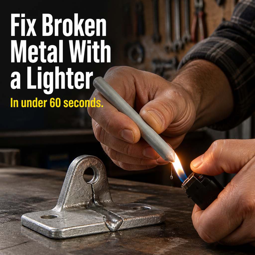 FlowForge™ — Seal Cracked Aluminum, Copper or Steel Using Only a Lighter