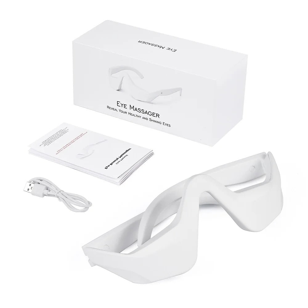 Eye Massager with Four Modes and Red Light for Wearable Relaxation
