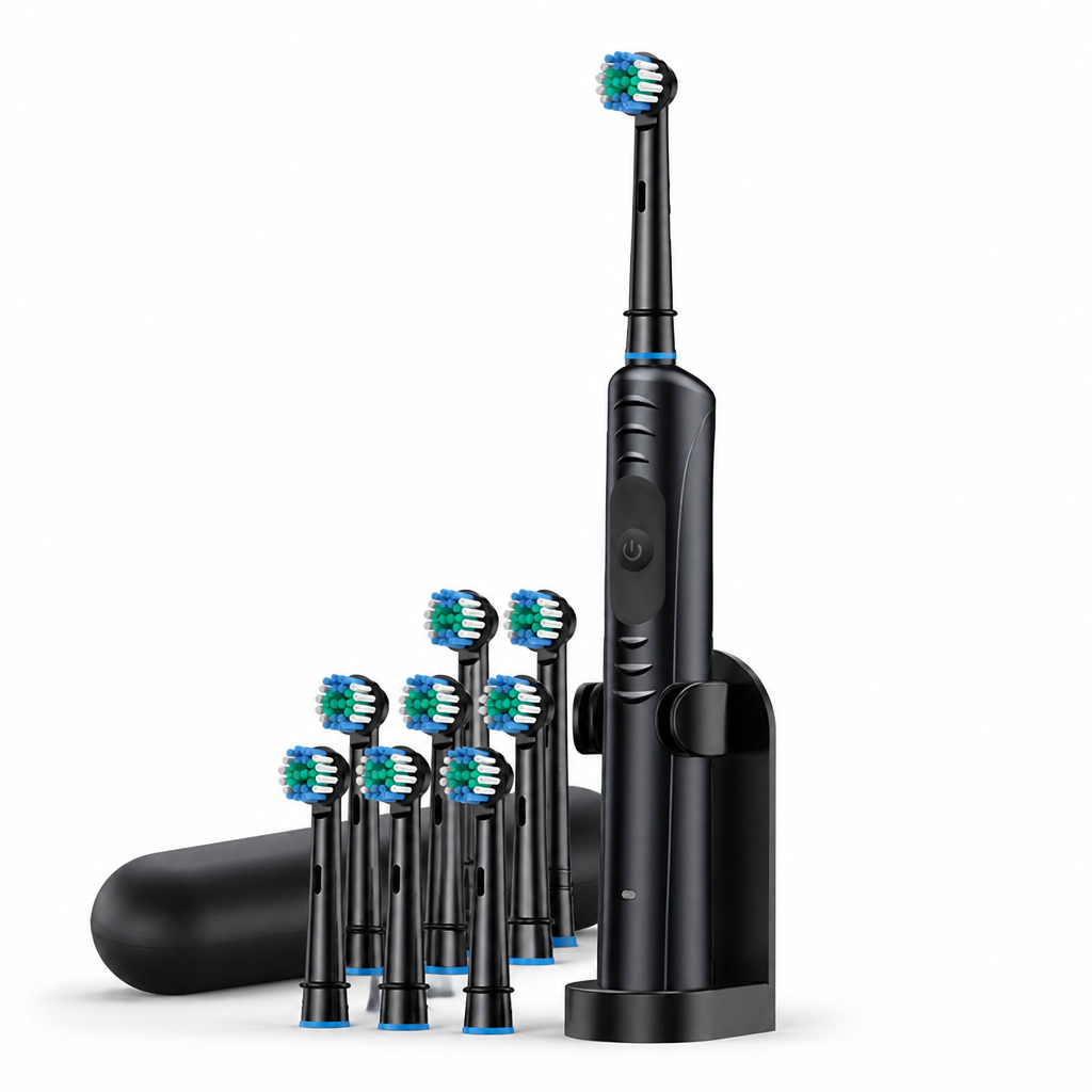 IP67 Waterproof & USB-C Rechargeable Soft Bristle Electric Toothbrush (3 Modes)