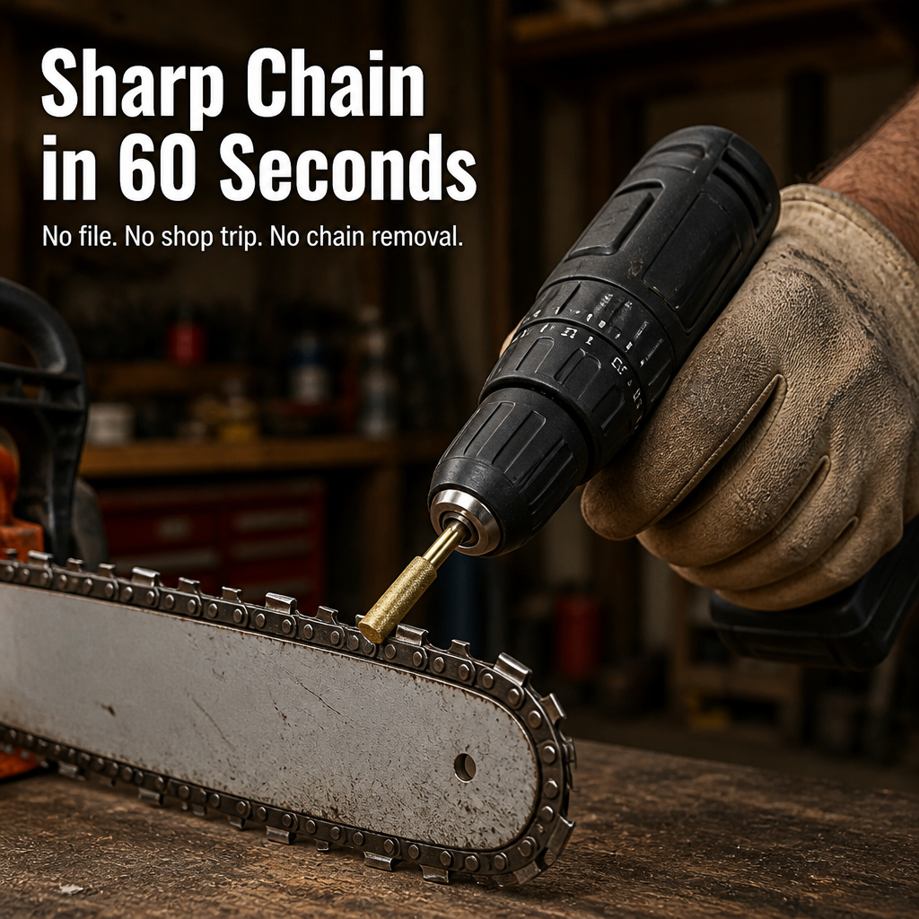 EdgePulse™ — Hone Any Chainsaw in 60 Seconds Directly on the Bar
