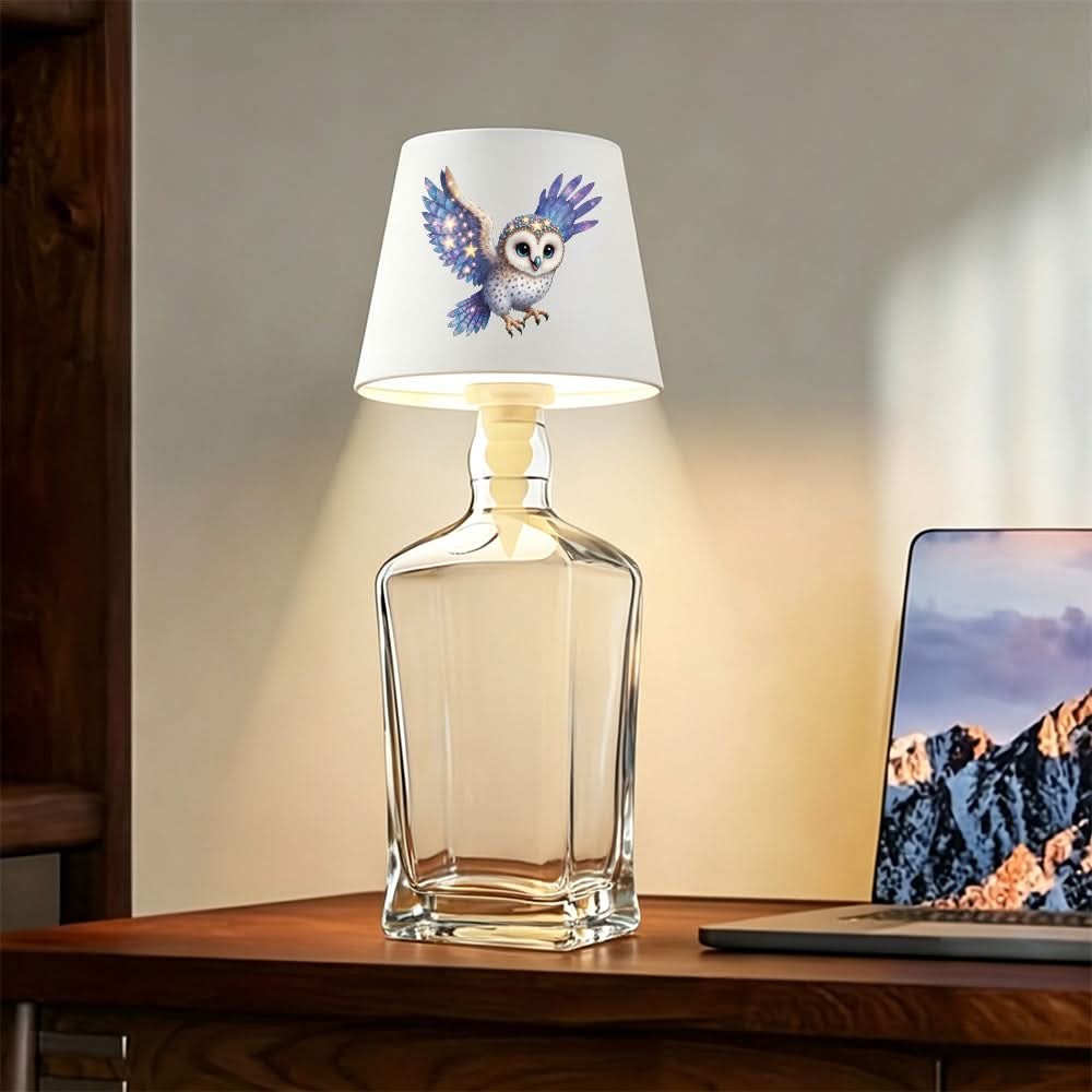 Multifunctional Owl Design LED Table Lamp - Bottle Style