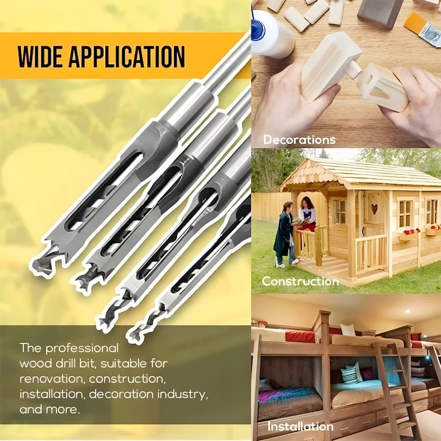 TrueCut™ Wood Chisel Bit — Master Perfectly Square, Splinter-Free Cuts That Boost Your Craft and Confidence