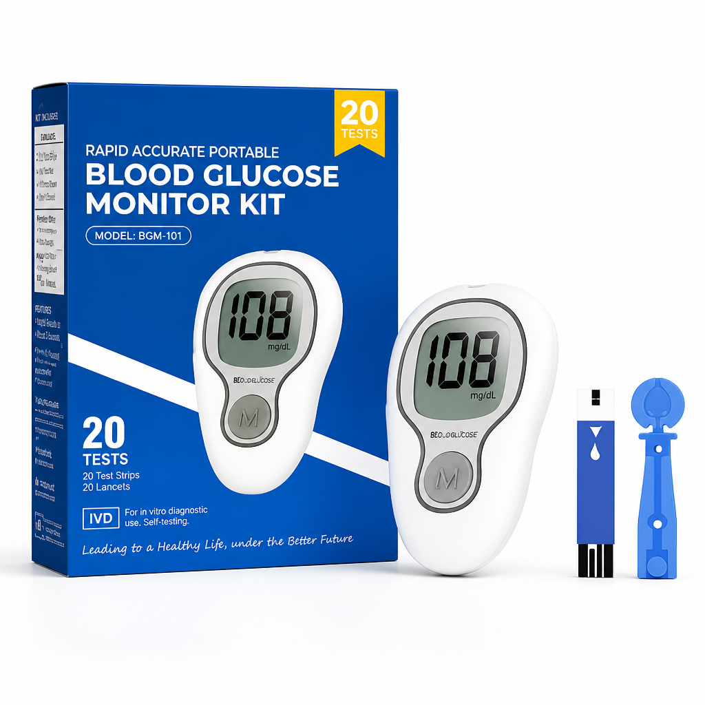 Rapid Accurate Portable Blood Glucose Monitor Kit
