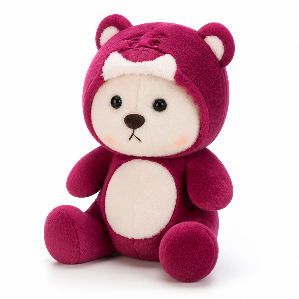 Soft Plush Hooded Bear Toy (Multiple Sizes)