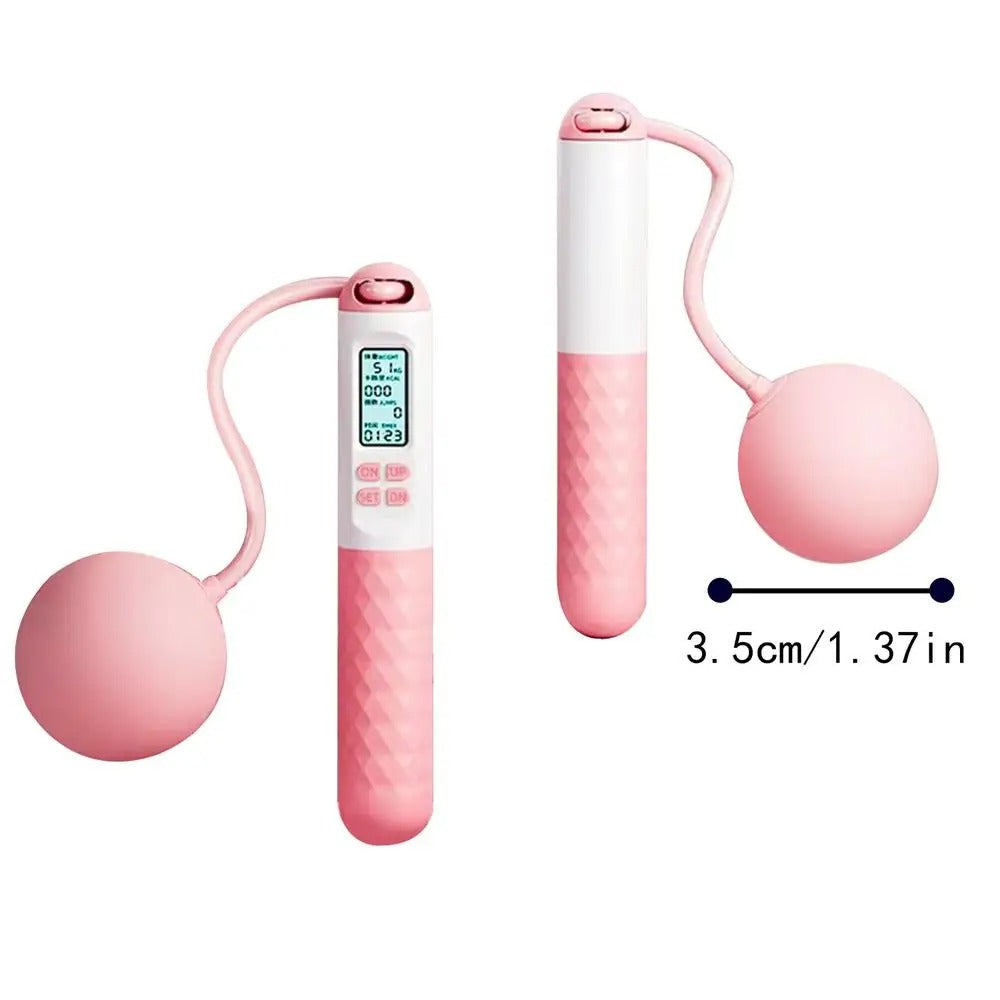 Weighted Jump Rope Without Ropes for Indoor Home Gym Fitness Tracking