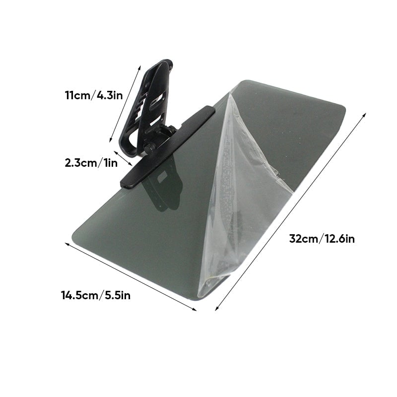 Polarized Glare-Reducing Sunshade for Cars
