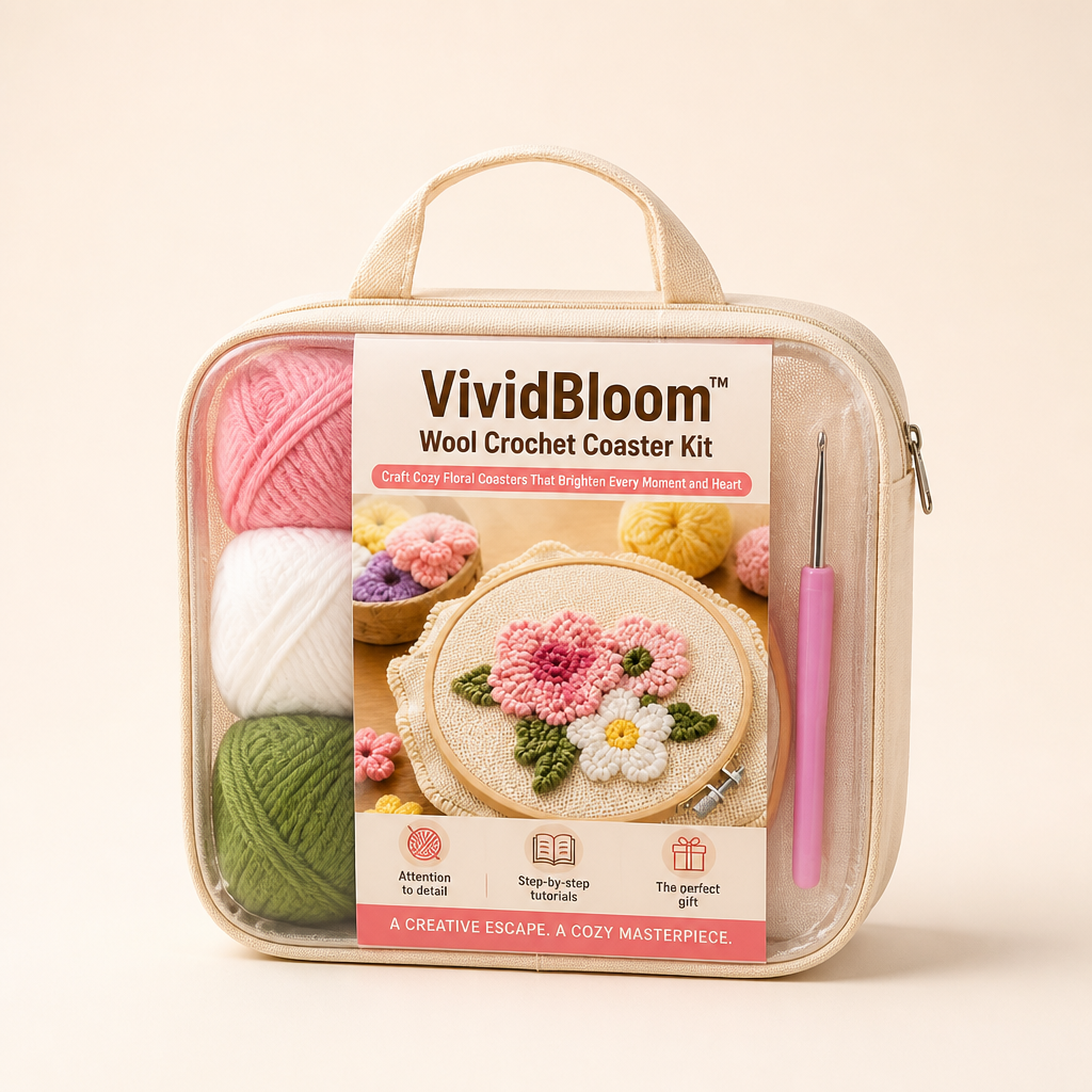 VividBloom™ — Craft Cozy Floral Coasters That Brighten Every Moment and Heart