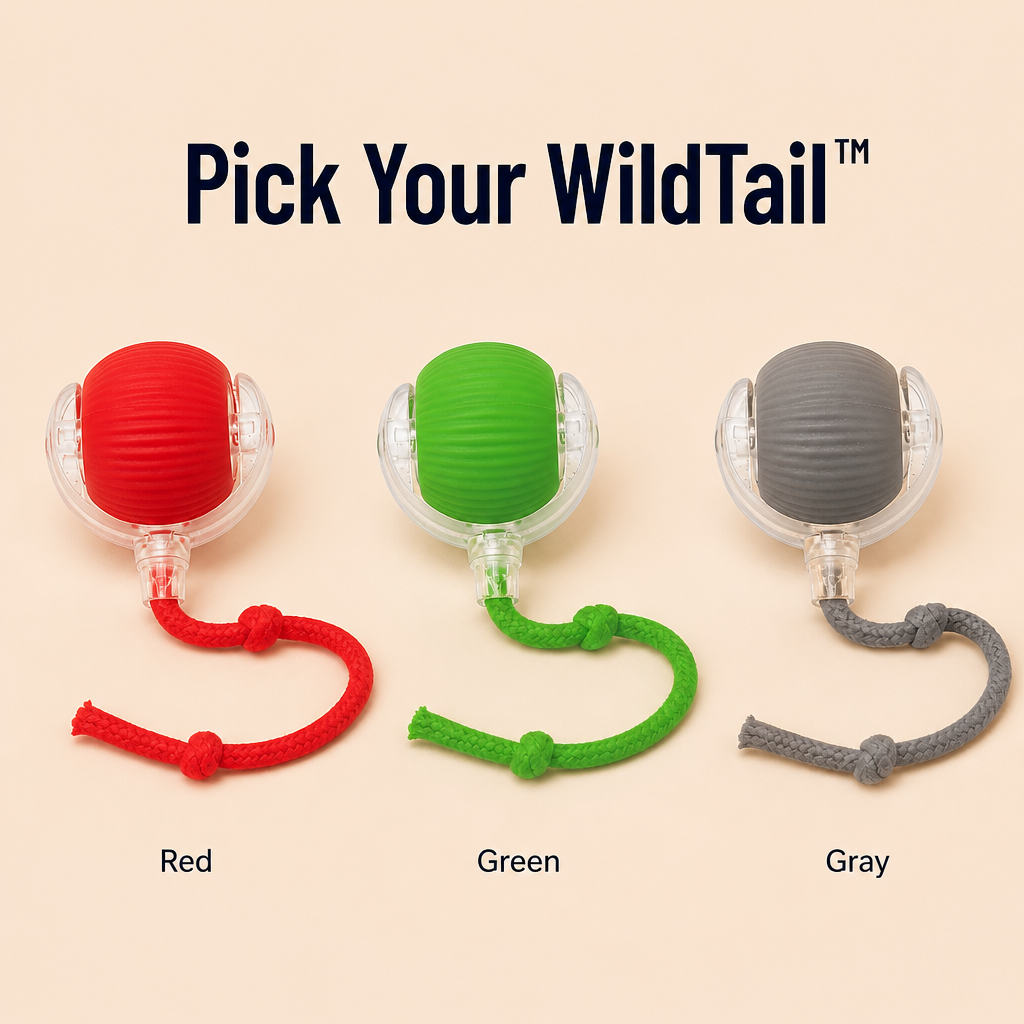 WildTail™ — Bring Back Your Bored Indoor Cat's Chasing & Pouncing Fun