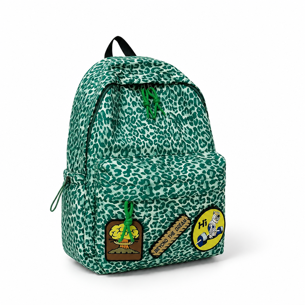 Leopard Print Large-Capacity & Lightweight Backpack