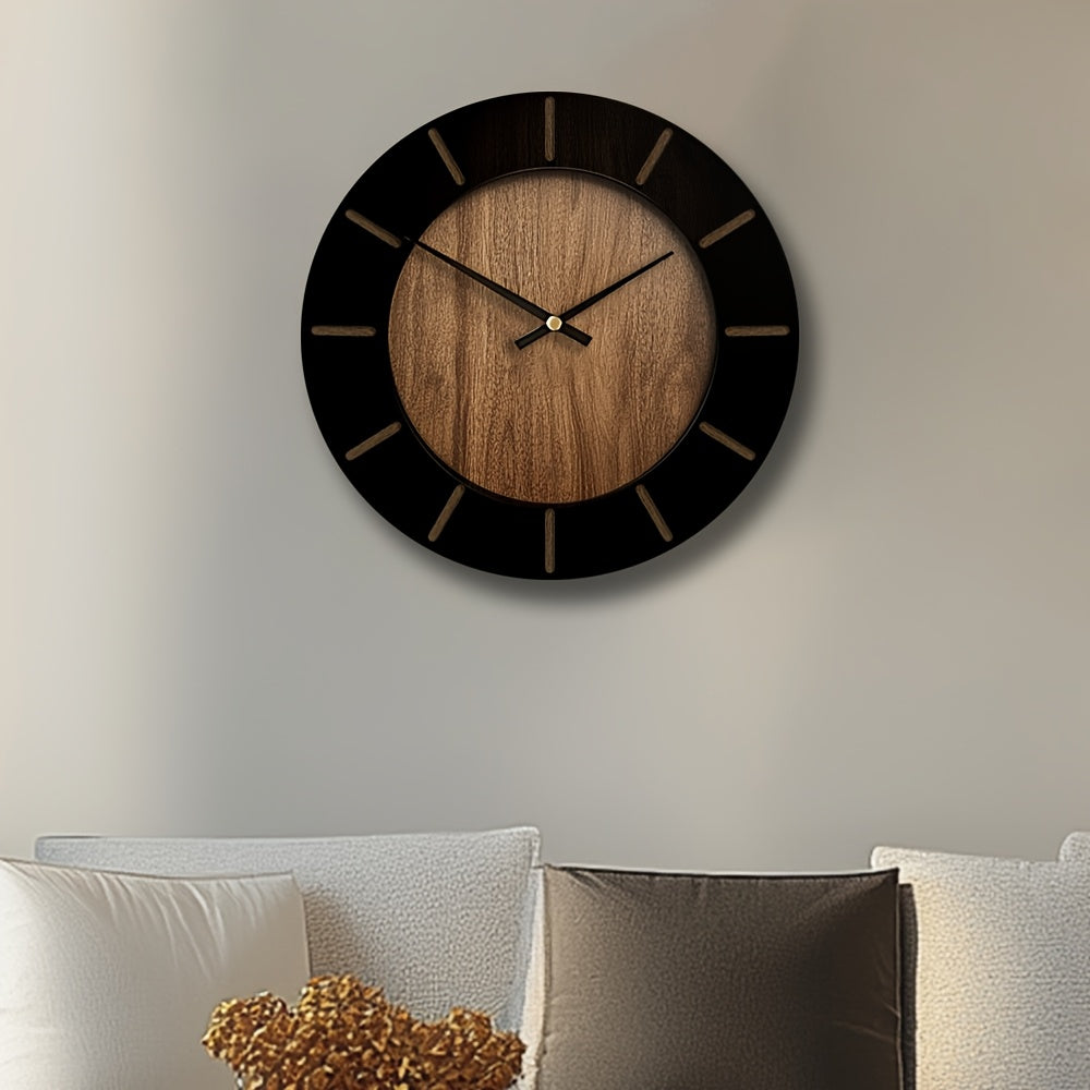 Serenity Timepiece – Quiet Wooden Wall Clock for Home Elegance
