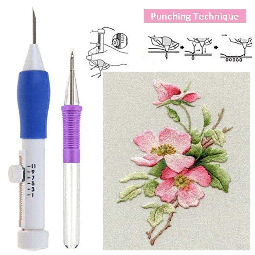 Complete Knitting Kit with Punch Needle – Starter Tools for Newbies