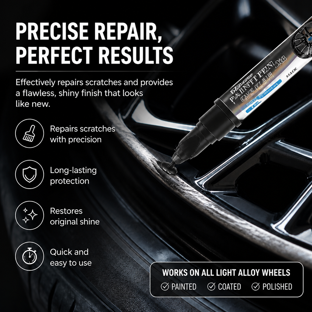WheelRevive™ Scratch Repair Pen — Instantly Restore Flawless, Head-Turning Rims That Boost Your Pride