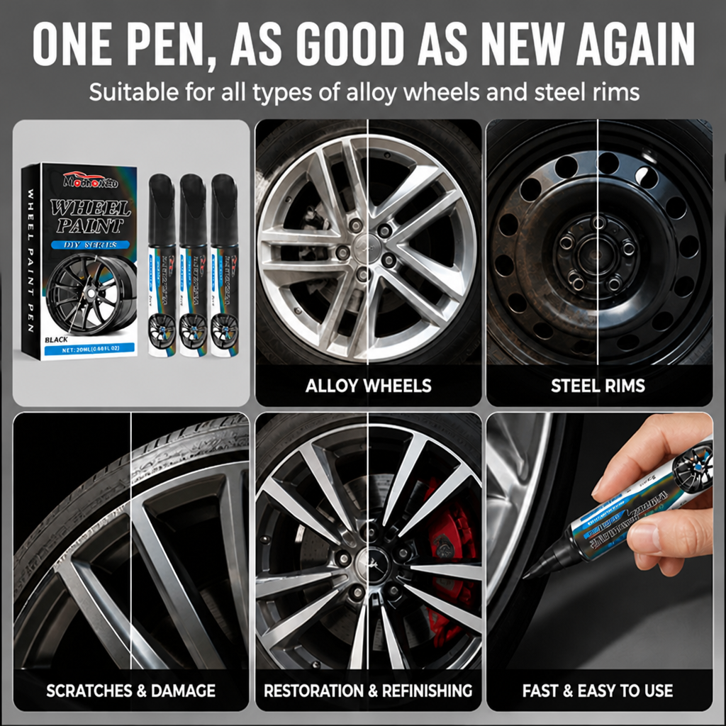 WheelRevive™ Scratch Repair Pen — Instantly Restore Flawless, Head-Turning Rims That Boost Your Pride