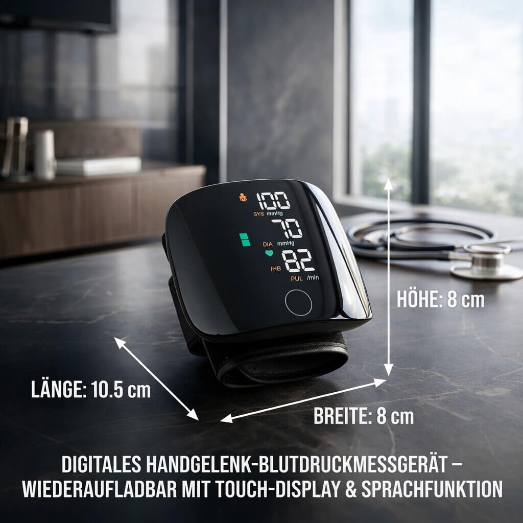 Wrist Blood Pressure Monitor | Rechargeable Digital Device