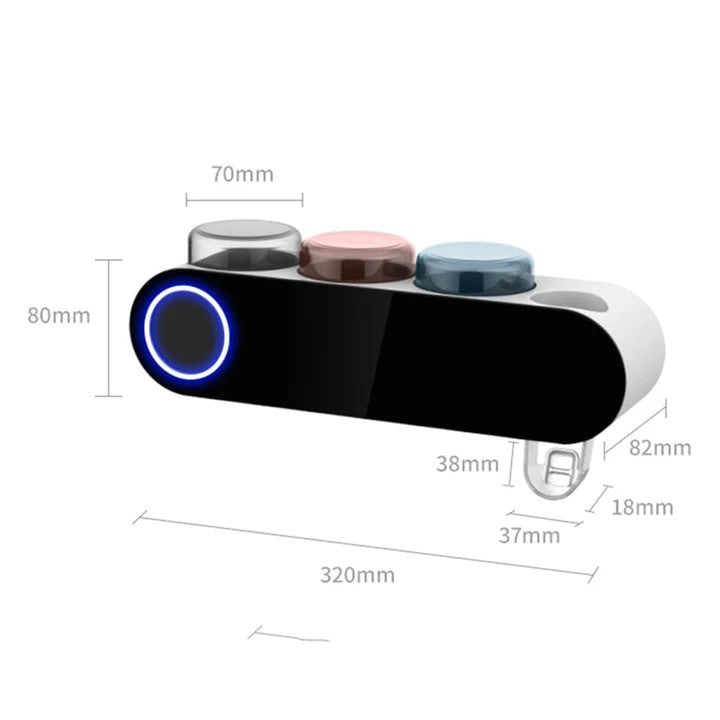 Smart Toothbrush Organizer with UV Sanitization