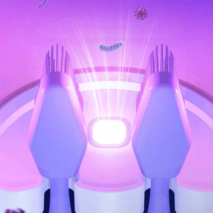 Smart Toothbrush Organizer with UV Sanitization