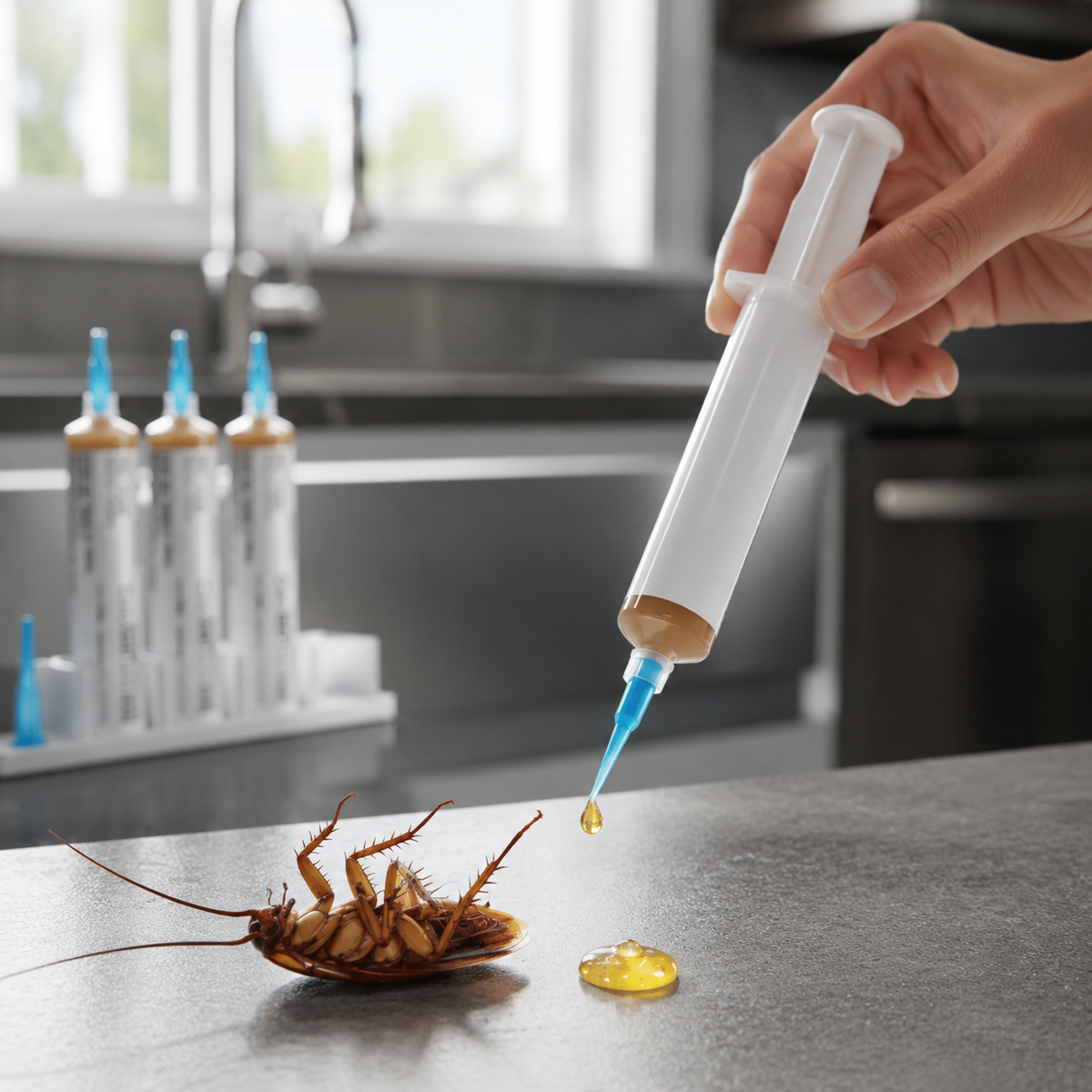 Indoor Roach Control Gel Bait – Easy Application for Kitchens and Tight Spaces