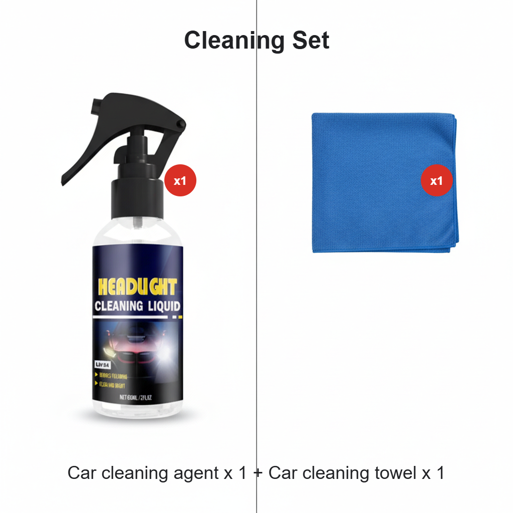 Car Headlight Cleaning Solution for Bright and Polished Lights