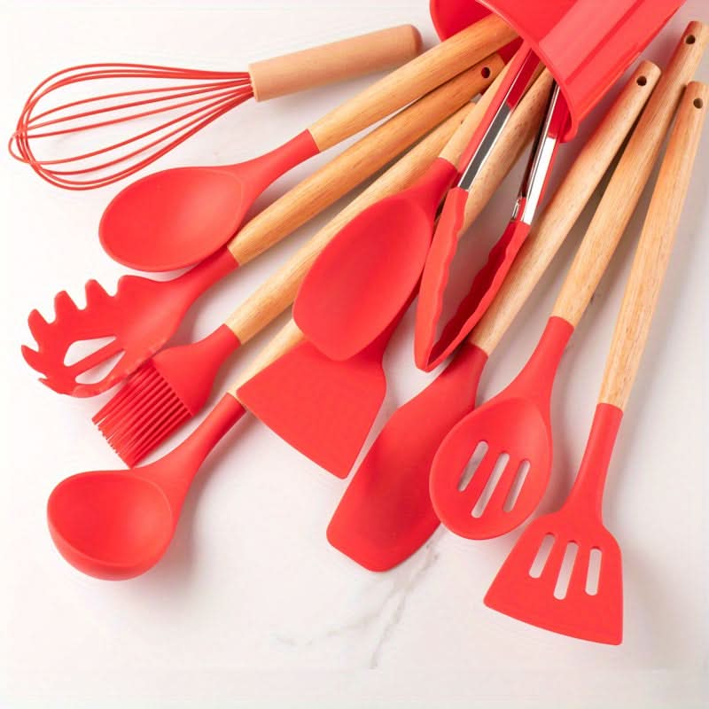 Complete 12-Piece Silicone Utensil Collection | Durable & Easy Clean