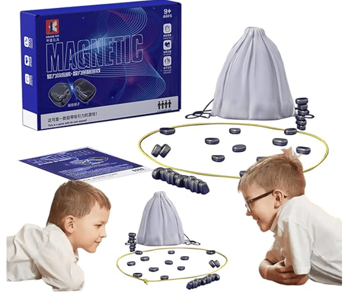 Travel-Friendly Chess Set with Magnetic Pieces for Family Fun