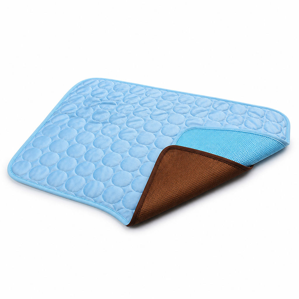 Rapid Self-Cooling Plush Pet Cooling Mat