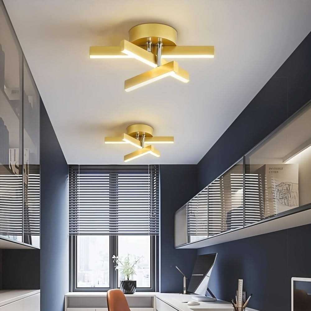 Contemporary Three-Color LED Ceiling Lamp